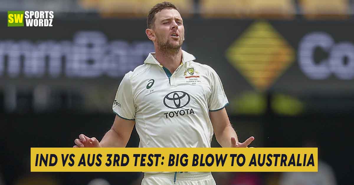 India vs Australia 3rd Test: big blow to Australia, Josh Hazelwood go out to hospital