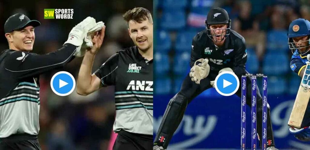 new zealand vs sri lanka: Mitchell Hay tooks Fabulous catch near boundary line, fans